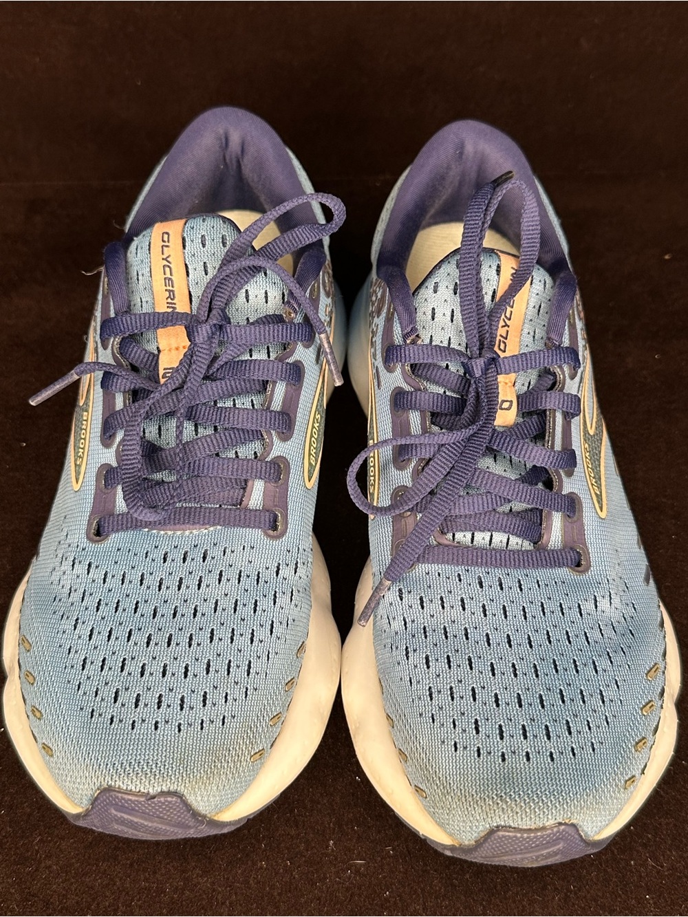 Brooks Blue and Purple Running Sneakers